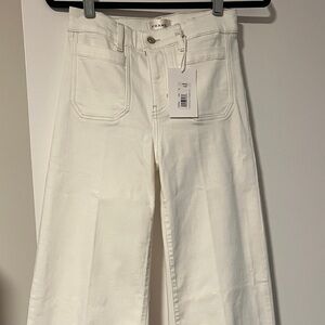 Frame Denim Women's Cream Flare Jeans